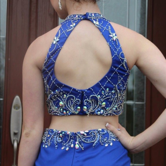 Royal Blue Homecoming Dress - Picture 2 of 6